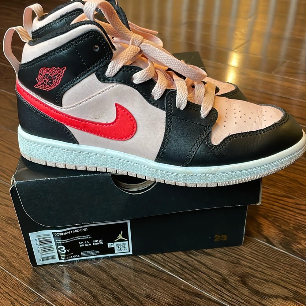 Jordan 1 MID (PS) Atmosphere/ Infrared 23- Black 3Y